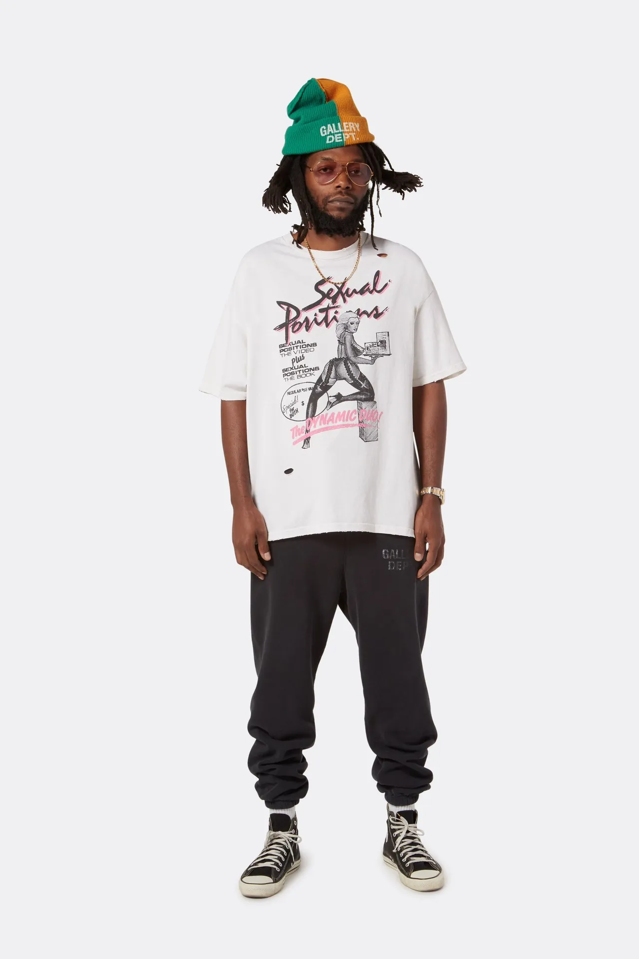 Gallery Dept. English Logo Sweat Pant English Basic Logo Sweat Pant Vintage Washed Trousers Washed Black S-XL ⚠️Note: The genuine product is not black and the color is navy blue. Don’t buy the wrong one!